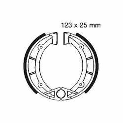 Brake Shoes Inc Springs EBC For Hercules 737.34.00 Brake Shoes Inc Springs EBC For Hercules 737.34.00